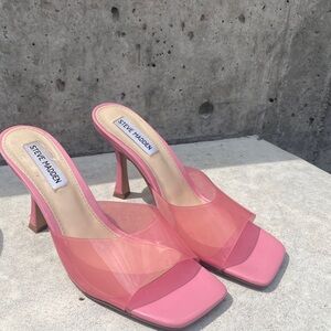 Steve Madden pink sandal heels
